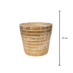 MACETERO 20CM (TRO) *NACAR/ORO