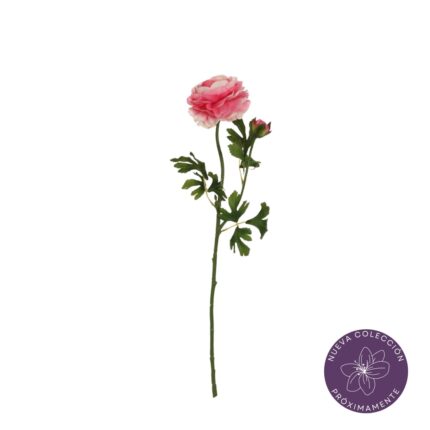VARA RANUNCULO ARTIFICIAL 60CM *ROSA