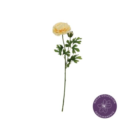 VARA RANUNCULO ARTIFICIAL 60CM *AMARILLO