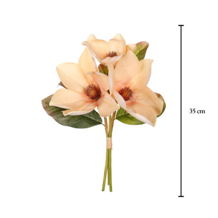 BOUQUET ATADO MAGNOLIA X3 36CM *FUXIA